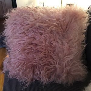 West Elm Mongolian Lamb Pillow Cover